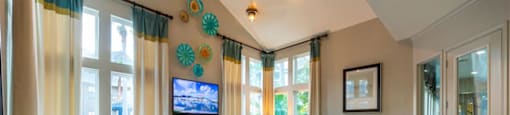 Leasing center at Anchor at South Shore apartment community in League City, Texas