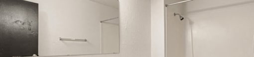 a bathroom with a sink toilet and a shower