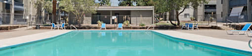 our apartments have a large swimming pool at our community
