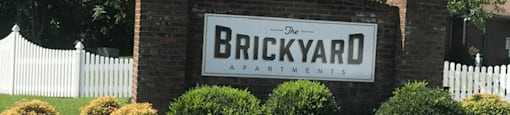 sign outside of brickyard apartments 