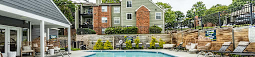 the swimming pool at our apartments