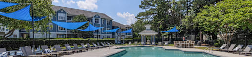 the swimming pool at our apartments