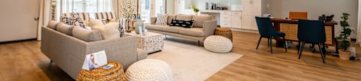 large clubhouse and lounge space