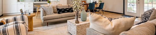 coastal themed clubhouse and lounge