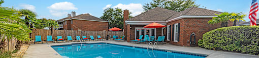 the swimming pool at our apartments