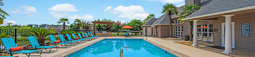 the swimming pool at our apartments