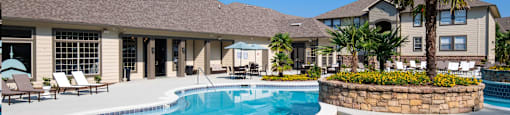 Sparkling Swimming Pool at Landmark Apartments