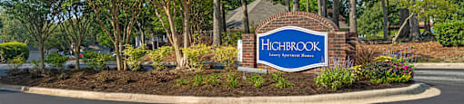 the sign at the entrance to the high brook neighborhood entrance