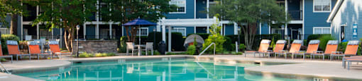 our apartments showcase an unique swimming pool