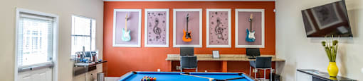 Billiards Table at The Avenues of Baldwin Park in Orlando, FL