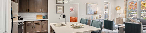 the preserve at ballantyne commons kitchen and living room