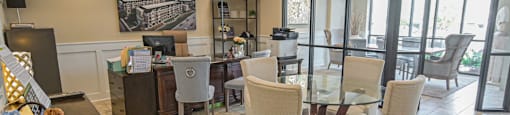 Business Center at Grand View Luxury Apartments in Wilmington, NC