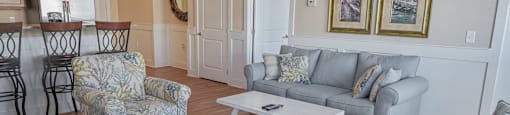 Living Room at Grand View Luxury Apartments in Wilmington, NC