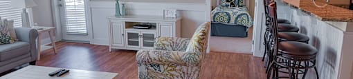 Living Room at Grand View Luxury Apartments in Wilmington, NC