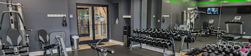 Fitness Center at Grand View Luxury Apartments in Wilmington, NC