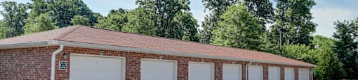 Detached garages at Autumn Winds apartment homes in Clarksville, TN