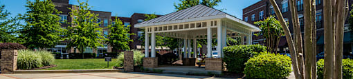 Outdoor grilling pavilion at Main Street Square