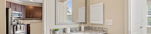 Bathroom Vanity at The Village Lofts  in Greensboro, NC