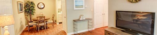 Living Room at Brookefield Apartment Homes in Raleigh, NC