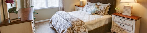Bedroom at Brookefield Apartment Homes in Raleigh, NC
