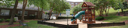 Playground at Amelia Village apartments in Clayton, NC.