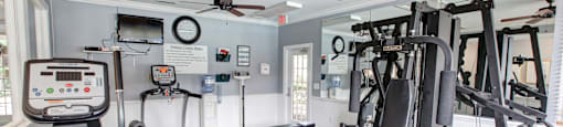 Fitness Center at Trellis Pointe Apartment Homes in Holly Springs, NC