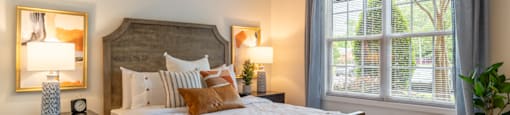 the preserve at ballantyne commons bedroom with large bed