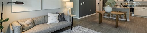 Spacious living rooms