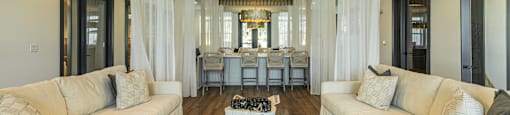 Luxurious lounge clubhouse