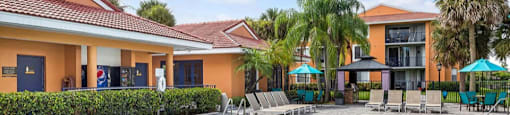 Sparkling swimming pool at Midora at Woodmont in Tamarac, FL