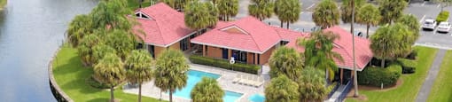 Aerial view of Midora at Woodmont in Tamarac, FL