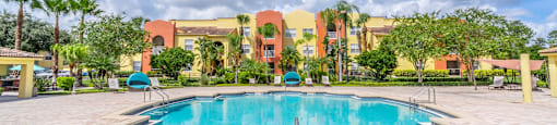 Sparkling Swimming Pool at Mission Club Apartments in Orlando, FL