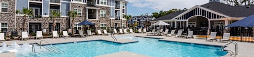 our apartments offer a swimming pool in front of our building