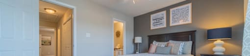 Enjoy a good night's rest in your bedroom at Haven at RTP