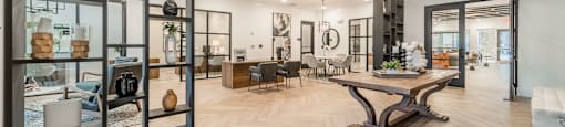 the preserve at ballantyne commons living room and dining room