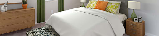 Spacious bedroom inside your apartment home at The Reserves of Melbourne in Melbourne, FL