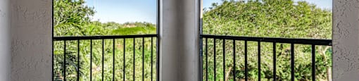 a balcony with a view