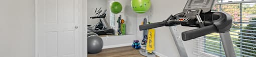 the gym at the preserve apartments