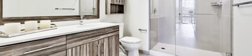 large walk-in showers
