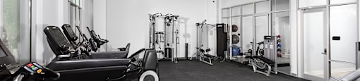 Well Equipped Fitness Center at The Residences of Wilmette, Wilmette, Illinois