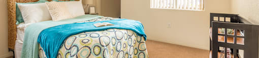 Desert Sands bedrooms with ceiling fans.
