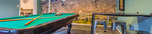 Skyline Gateway billiards in Clubhouse