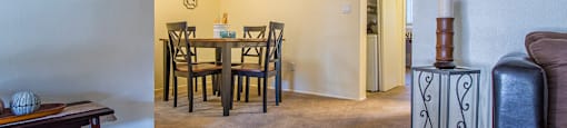 SKyline Gateway dining area with ceiling fan