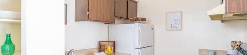 The Springs spacious kitchen with plenty of cabinetry and matching appliances