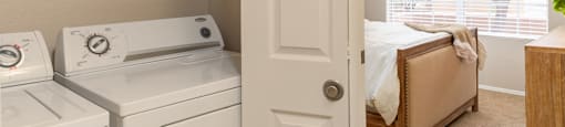 Laundry Closet at La Reserve Villas apartment homes