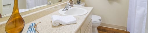 Catalina Canyon large, cream bathroom.