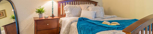 Somerpointe bedroom with large closet and carpet flooring