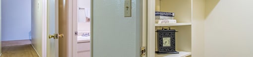 Tanglewood apartments with spacious closets for storage