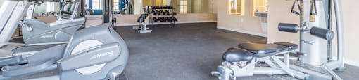 Desert Hands fitness center with plenty of equipment.