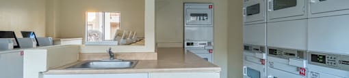 Canyon creek on site laundry facility with washers and dryers